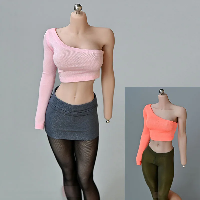 1/6 Scale Female Colorful Long Sleeves Tight Oblique Shoulder T-shirt Vest for 12 inches Female Action Figures Body
1/6 Scale Female Colorful Long Sleeves Tight Oblique Shoulder T-shirt Vest for 12 inches Female Action Figures Body