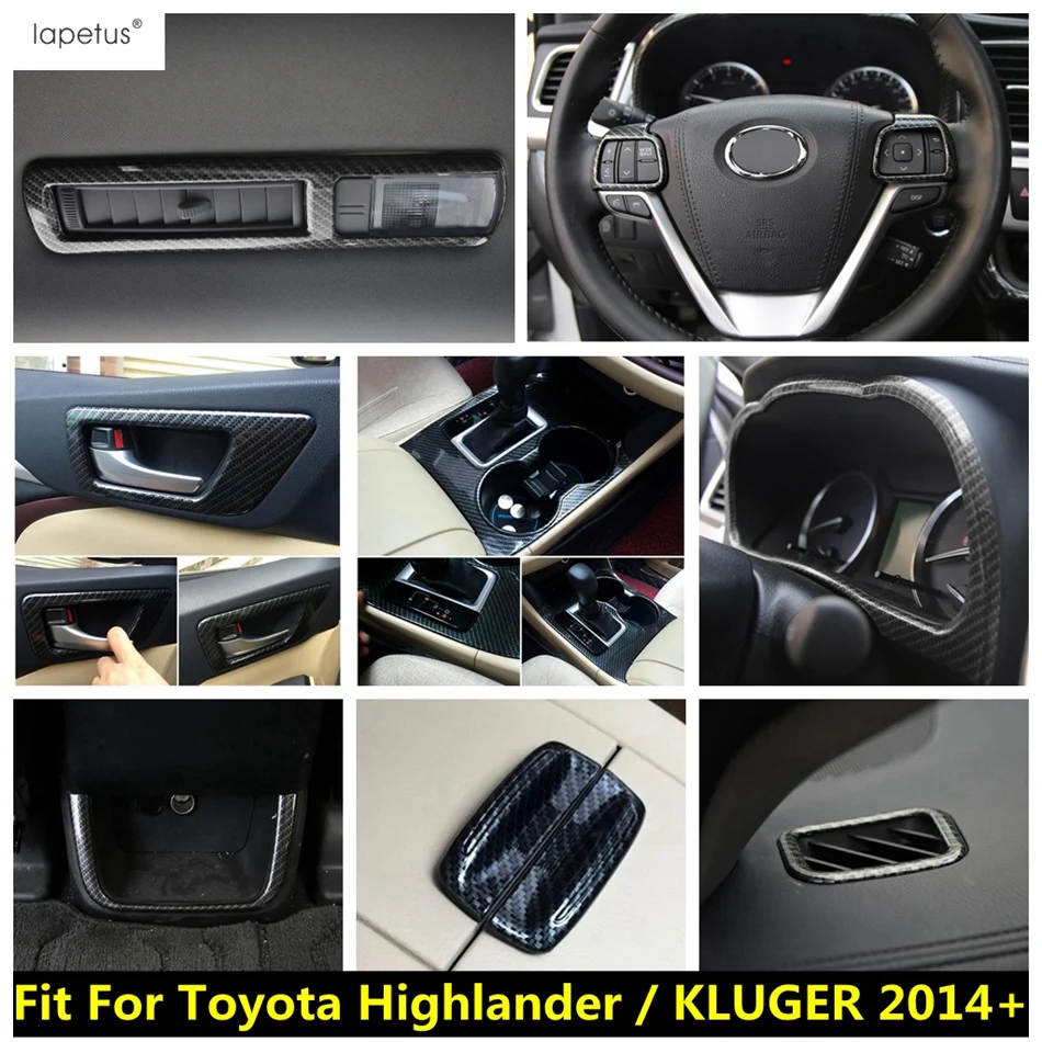 Center Console Gear Shift Panel Water Cup Frame Door Handle Bowl Cover Trim For Toyota Highlander / KLUGER 2014-2019 Accessories
Center Console Gear Shift Panel Water Cup Frame Door Handle Bowl Cover Trim For Toyota Highlander / KLUGER 2014-2019 Accessories