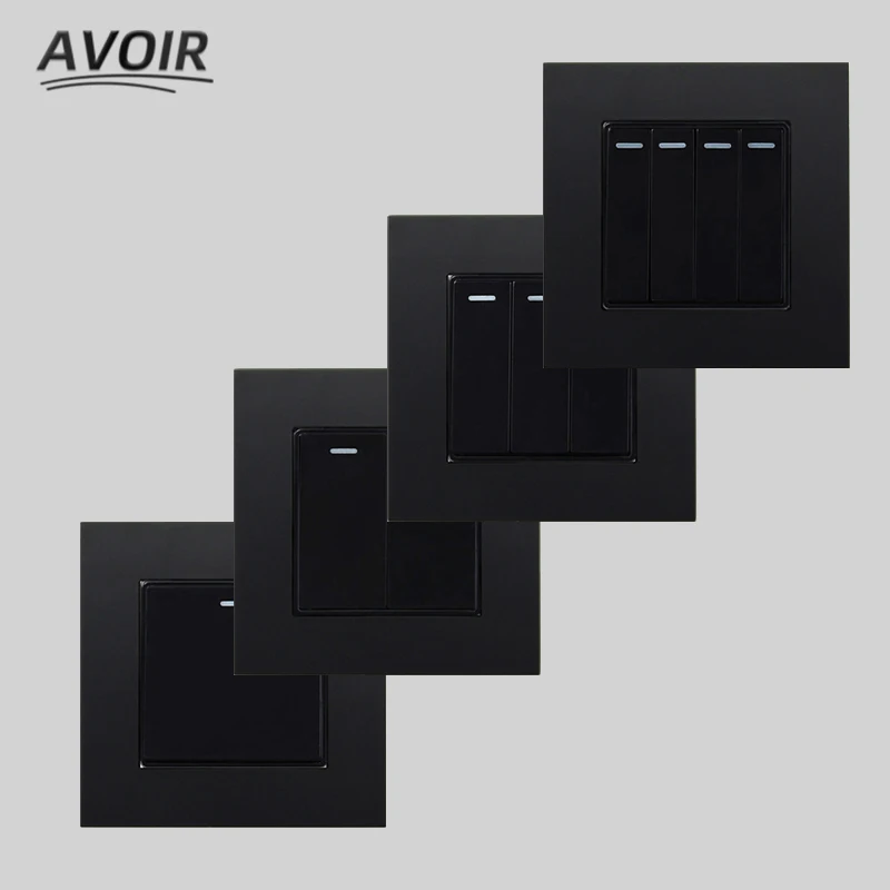 Avoir Wall Light Switch Black Plastic Panel 1 2 3 4 Gang 1 2 Way Push Button Switches Rocker Switch Home Improvement 86mm x 86mm
Avoir Wall Light Switch Black Plastic Panel 1 2 3 4 Gang 1 2 Way Push Button Switches Rocker Switch Home Improvement 86mm x 86mm
