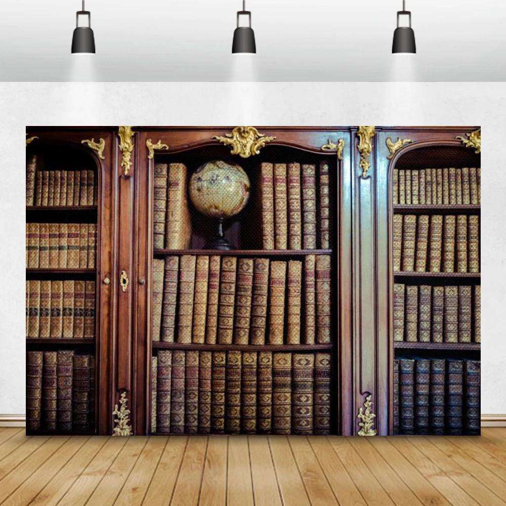 Vantinge Old bookshelves Globe Books Pattern Room Decro Photographic Background Photographic Backdrop Photo Studio
Vantinge Old bookshelves Globe Books Pattern Room Decro Photographic Background Photographic Backdrop Photo Studio