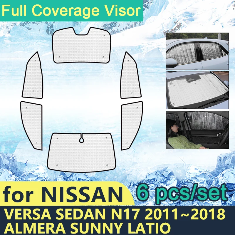 Full Cover Sunshades For Nissan Versa Sedan N17 Almera Sunny Latio 2011~2018 Car Windshields Accessories Visor Sun Protection
Full Cover Sunshades For Nissan Versa Sedan N17 Almera Sunny Latio 2011~2018 Car Windshields Accessories Visor Sun Protection