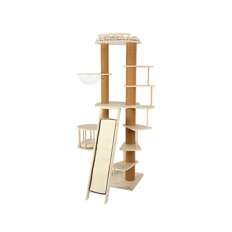 Solid Wood Cat Climbing Frame Cat Litter Cat Tree Large Cat Frame Cat House Villa Space Cup Cat Furniture
Solid Wood Cat Climbing Frame Cat Litter Cat Tree Large Cat Frame Cat House Villa Space Cup Cat Furniture