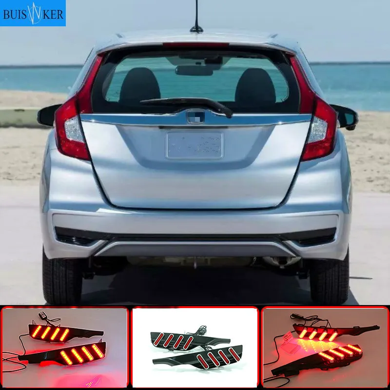 LED Rear Bumper Light Fog Lamp Brake Light Turn Signal Reverse Light For Honda Jazz Fit 2018 Multi-functions
LED Rear Bumper Light Fog Lamp Brake Light Turn Signal Reverse Light For Honda Jazz Fit 2018 Multi-functions