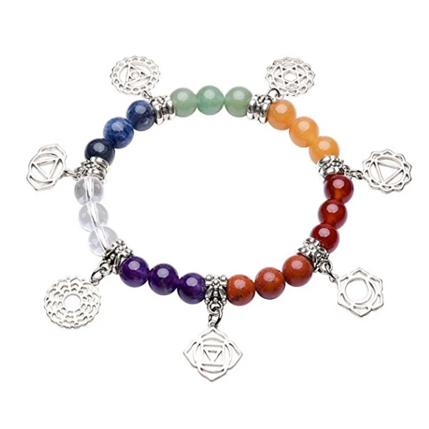 FYJS Unique Silver Plated Yoga Connect Colorful Stones 8 mm Round Beads Bracelet Healing Balancing Chakra Jewelry
FYJS Unique Silver Plated Yoga Connect Colorful Stones 8 mm Round Beads Bracelet Healing Balancing Chakra Jewelry