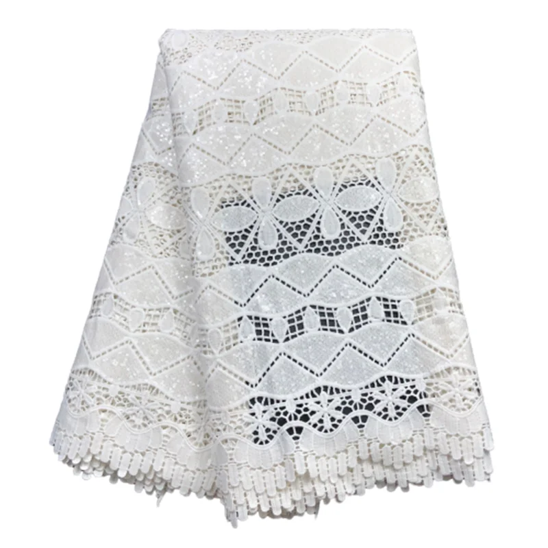 Latest African Cord Guipure Lace Fabric 2022 French Net Lace Fabric High Quality Milk Silk Water Soluble Lace Fabric for Wedding
Latest African Cord Guipure Lace Fabric 2022 French Net Lace Fabric High Quality Milk Silk Water Soluble Lace Fabric for Wedding