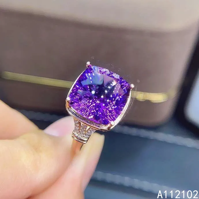 KJJEAXCMY fine jewelry 925 sterling silver inlaid natural Amethyst Girl's exquisite Chinese style big gem ring support test
KJJEAXCMY fine jewelry 925 sterling silver inlaid natural Amethyst Girl's exquisite Chinese style big gem ring support test
