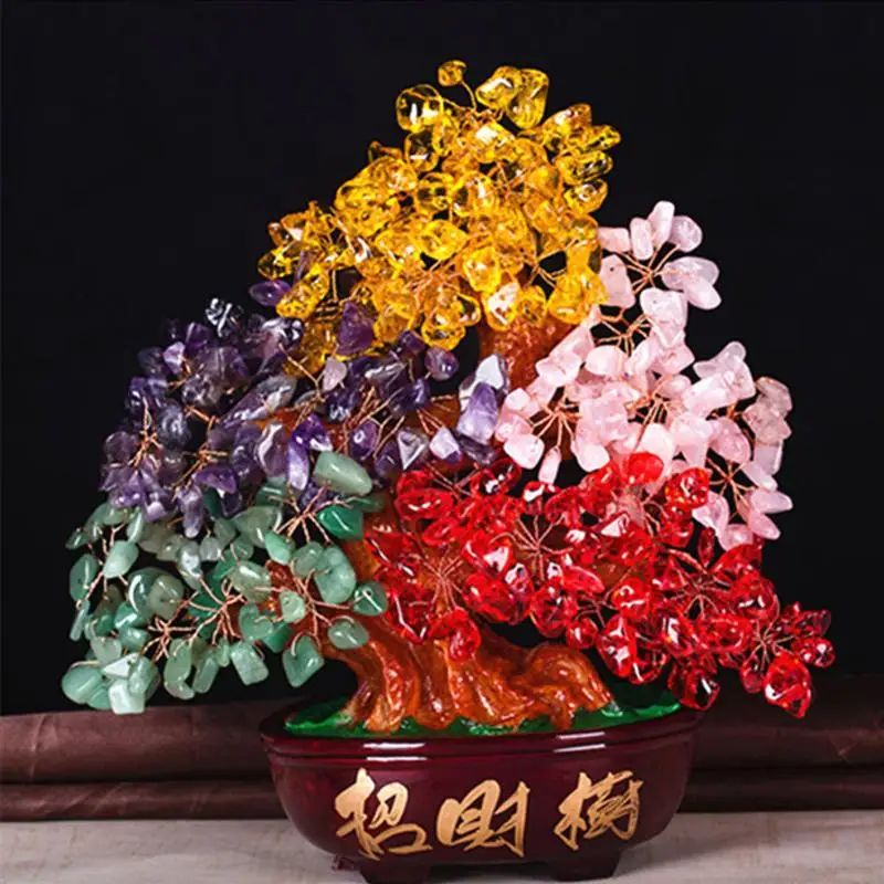 1pc Lucky Money Tree Natural Crystal Fortune Tree Ornaments Desktop Decoration Crystal Bonsai Home Office Desktop Ornament
1pc Lucky Money Tree Natural Crystal Fortune Tree Ornaments Desktop Decoration Crystal Bonsai Home Office Desktop Ornament