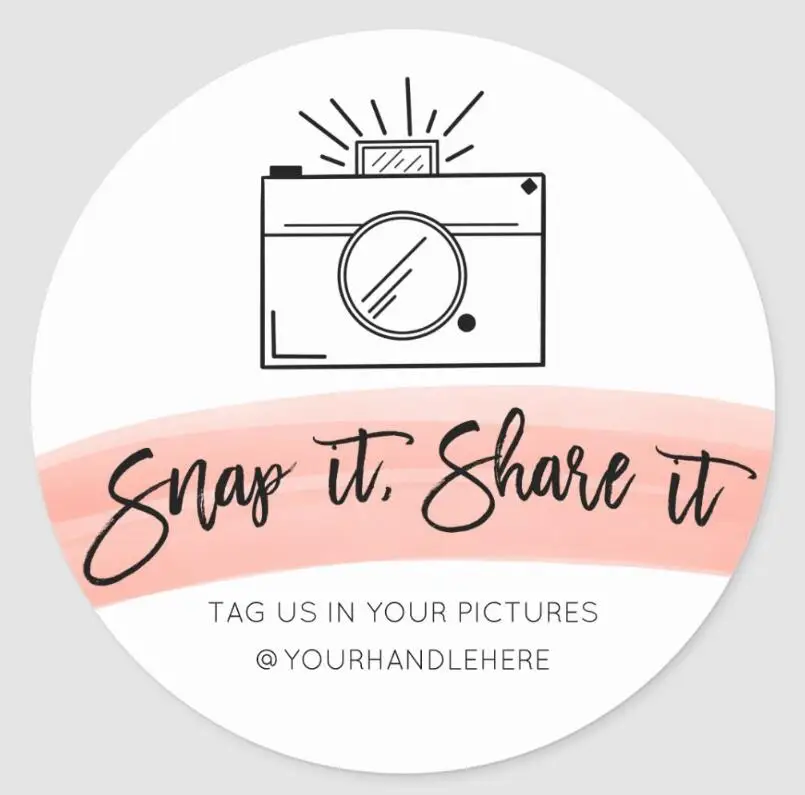 Классическая круглая наклейка Snap It Share It Camera с акварелью в социальных сетях, пользовательская наклейка s
Классическая круглая наклейка Snap It Share It Camera с акварелью в социальных сетях, пользовательская наклейка s