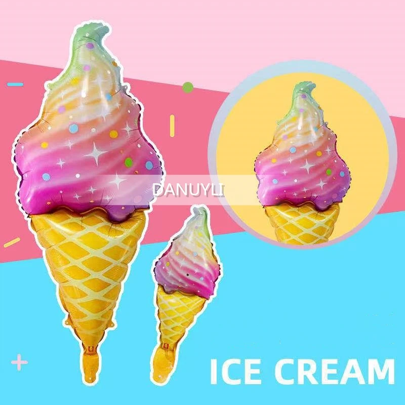 NEW Summer Party Rainbow Ice Cream Foil Balloon Birthday Party Sweet Pink Chocolate Food Wedding Decoration baby shower Baloon
NEW Summer Party Rainbow Ice Cream Foil Balloon Birthday Party Sweet Pink Chocolate Food Wedding Decoration baby shower Baloon