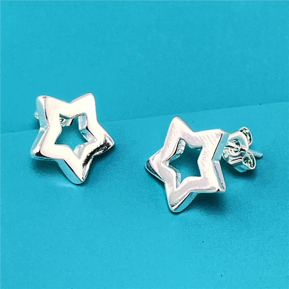 925 Sterling Silver Earrings Five-Pointed Star Earrings For Women Charm Jewelry Gifts
925 Sterling Silver Earrings Five-Pointed Star Earrings For Women Charm Jewelry Gifts