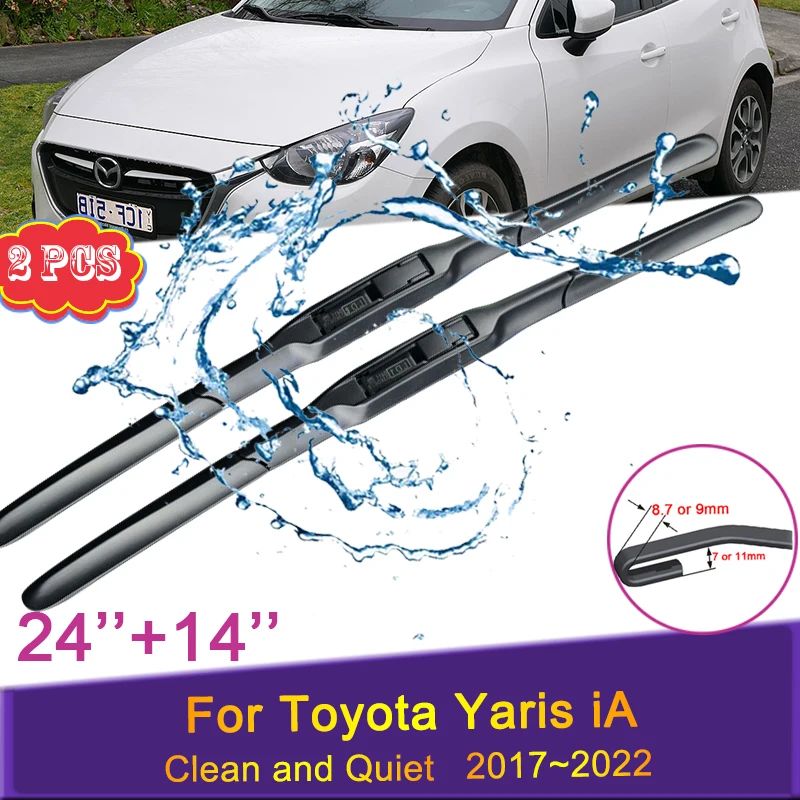 Car Wiper Blades for Toyota Yaris iA 2017 2018 2019~2022 Front Windshield Frameless Snow Scraping Durables Rubber Accessories
Car Wiper Blades for Toyota Yaris iA 2017 2018 2019~2022 Front Windshield Frameless Snow Scraping Durables Rubber Accessories