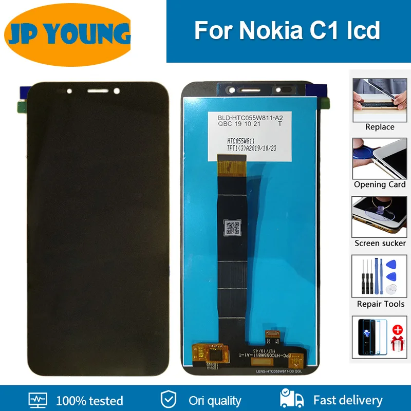 5.45''Original For Nokia C1 LCD Display Touch Screen Digitizer Assembly Replacement Part for Nokia C1 TA-1165 lcd touch screen
5.45''Original For Nokia C1 LCD Display Touch Screen Digitizer Assembly Replacement Part for Nokia C1 TA-1165 lcd touch screen