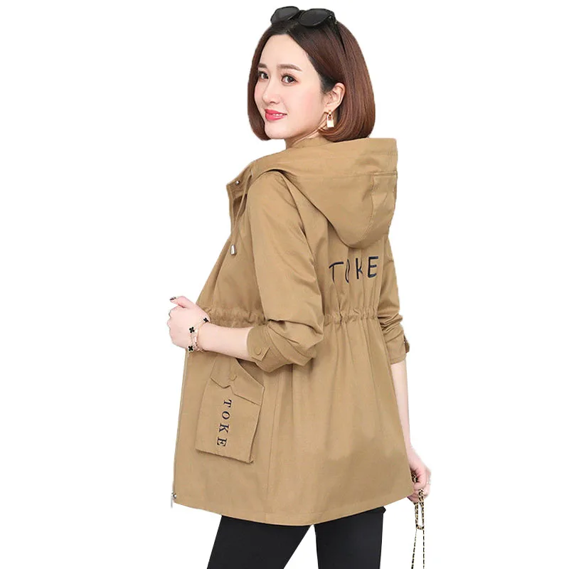 Trench Coat Women Nice Pop Spring Autumn Fashion Korean Slim Casual Windbreaker Outerwear Female Mid-length Plus Size Overcoat
Trench Coat Women Nice Pop Spring Autumn Fashion Korean Slim Casual Windbreaker Outerwear Female Mid-length Plus Size Overcoat