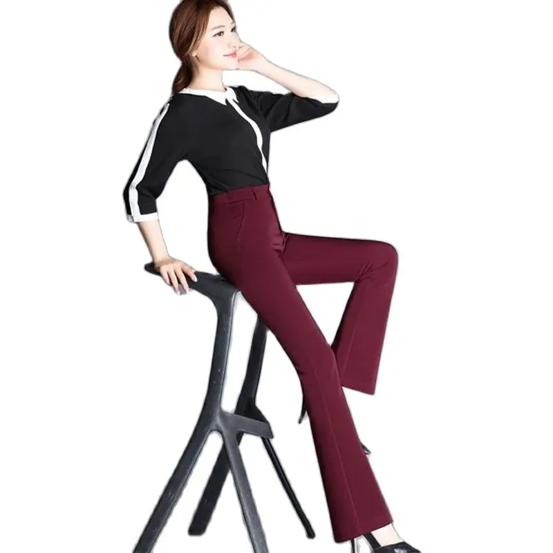 Autumn Winter New High Waist Elasticity Micro Trumpet Pants Trousers Straight Pants Women's Show High Show Thin Female Trousers
Autumn Winter New High Waist Elasticity Micro Trumpet Pants Trousers Straight Pants Women's Show High Show Thin Female Trousers