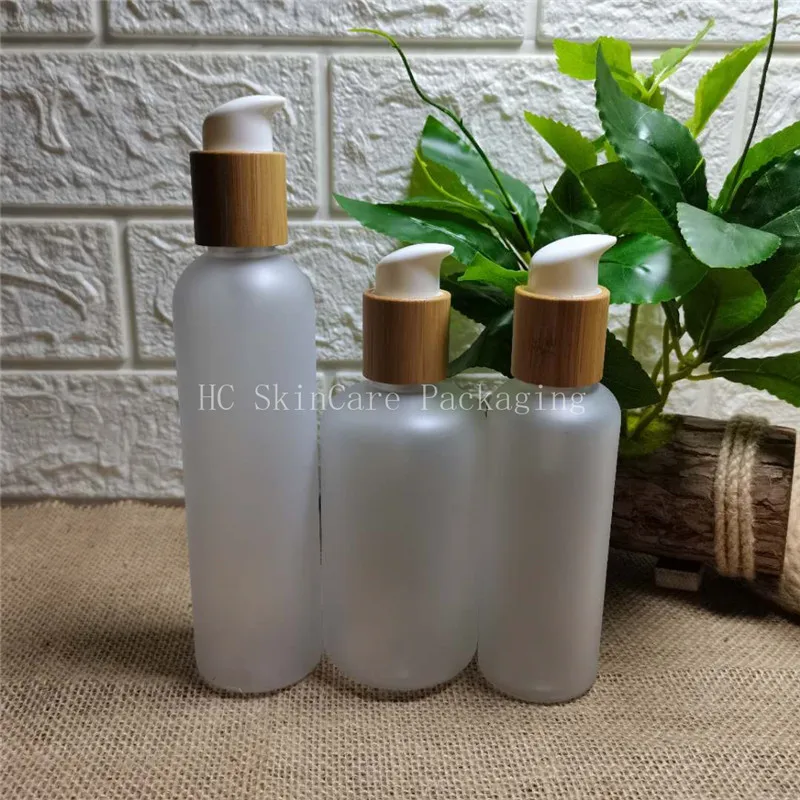 250ml 100pcs matte clear plastic white pump lotion bottles bamboo lid Round Bottle Portable 8oz Container Skin Care Packing
250ml 100pcs matte clear plastic white pump lotion bottles bamboo lid Round Bottle Portable 8oz Container Skin Care Packing
