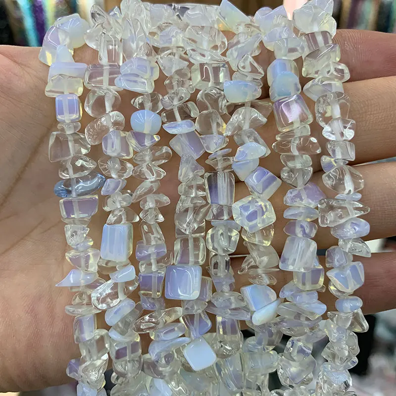 YWROLE 100% Natural 2pcs 15inch White Opal Irregular Stone Beads For Jewelry Making DIY Bracelet Necklace 5-8MM
YWROLE 100% Natural 2pcs 15inch White Opal Irregular Stone Beads For Jewelry Making DIY Bracelet Necklace 5-8MM