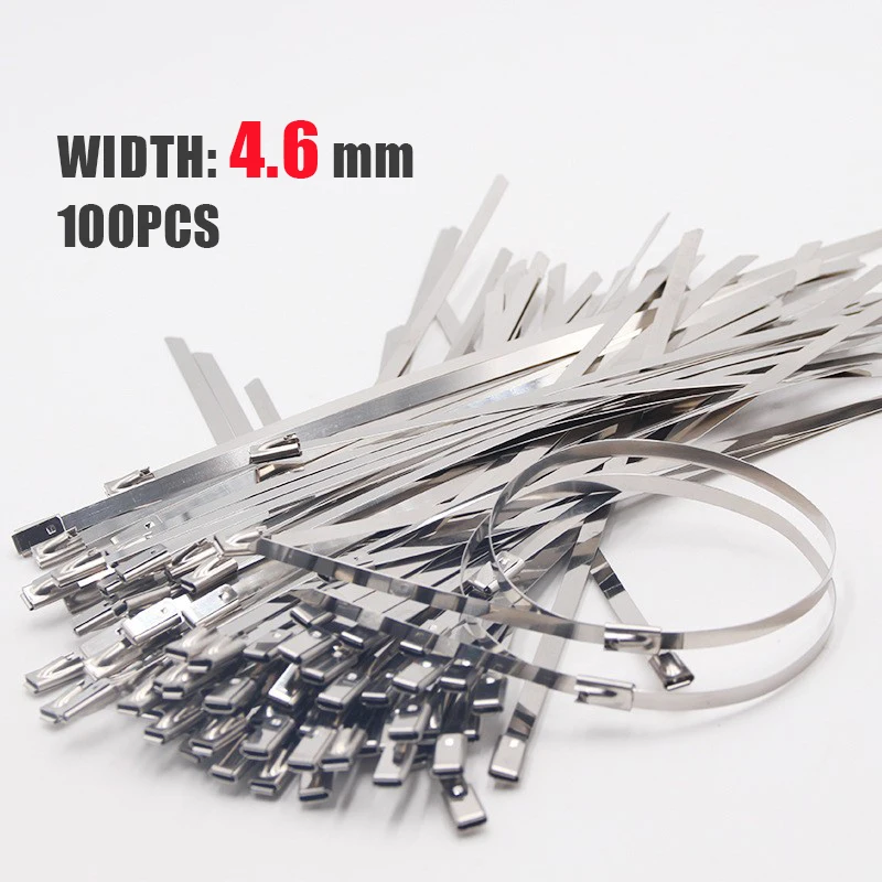Metal Zip Ties 11.8 Inch Premium Heavy Duty Stainless Steel Wire Multifunctional Locking Exhaust Wrap Flexible Durable 100 Pcs
Metal Zip Ties 11.8 Inch Premium Heavy Duty Stainless Steel Wire Multifunctional Locking Exhaust Wrap Flexible Durable 100 Pcs