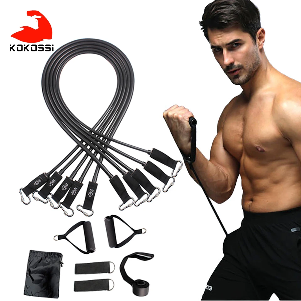 Kokossi 11Pcs/set 150Lbs/200Lbs Resistance Band Yoga Exercise Rope Gym Home Dual-Use Compact Lightweight Fitness Equipment Men
Kokossi 11Pcs/set 150Lbs/200Lbs Resistance Band Yoga Exercise Rope Gym Home Dual-Use Compact Lightweight Fitness Equipment Men