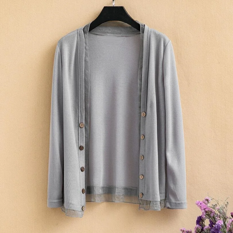 Lace Sun Protection Small Shawl Long Sleeved Outer Layer Summer Women's Thin Cardigan Knitted Sweater Shirt
Lace Sun Protection Small Shawl Long Sleeved Outer Layer Summer Women's Thin Cardigan Knitted Sweater Shirt