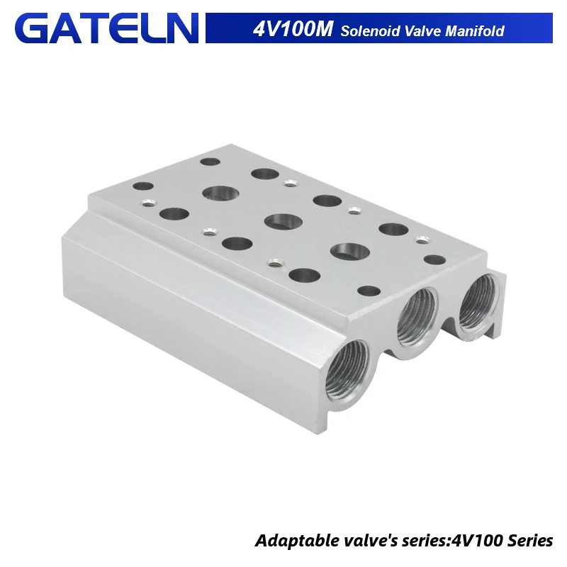 4V100M Manifold for 4V100 Series Solenoid Valves 4V110-06 4V120-06 4V130-06 Valve Plate Base Manifold Air Exhaust Manifold
4V100M Manifold for 4V100 Series Solenoid Valves 4V110-06 4V120-06 4V130-06 Valve Plate Base Manifold Air Exhaust Manifold