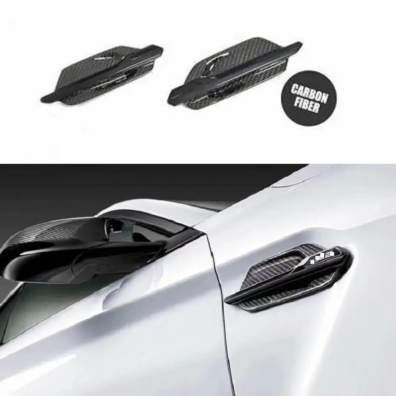 Real Carbon fiber Replacement Fender Trim Cover Side Fender Air Wing Vent Trim Fit for-BMW F87 M2 2014-UP
Real Carbon fiber Replacement Fender Trim Cover Side Fender Air Wing Vent Trim Fit for-BMW F87 M2 2014-UP