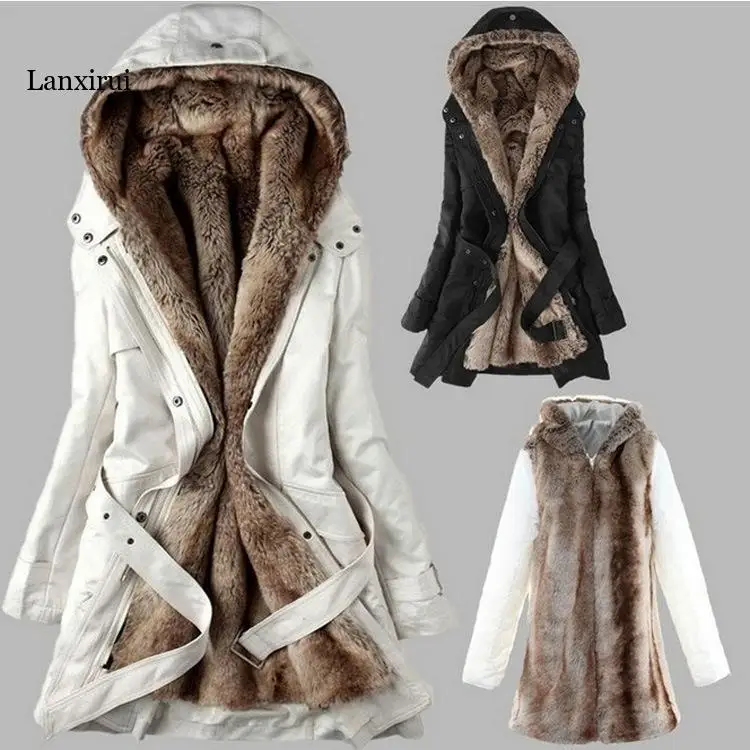 Winter jacket women fleece long coat wool liner warm winter thickening cotton-padded clothes vestidos
Winter jacket women fleece long coat wool liner warm winter thickening cotton-padded clothes vestidos