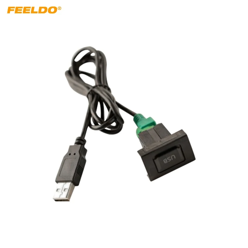 FEELDO Car 2.0 USB Data Adapter Switch Button Cable wiring Harness For Universal Car Models USB Cable Audio Adapter #HQ7195
FEELDO Car 2.0 USB Data Adapter Switch Button Cable wiring Harness For Universal Car Models USB Cable Audio Adapter #HQ7195
