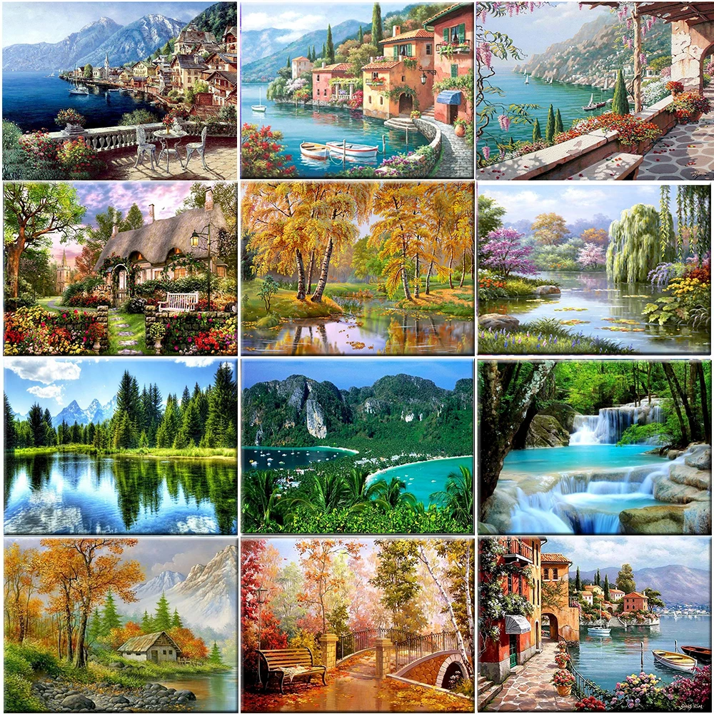 GATYZTORY Coloring By Numbers Scenery Acrylic Drawing Canvas Picture Wall Art DIY Oil Painting Seaside City Home Decor Gift
GATYZTORY Coloring By Numbers Scenery Acrylic Drawing Canvas Picture Wall Art DIY Oil Painting Seaside City Home Decor Gift