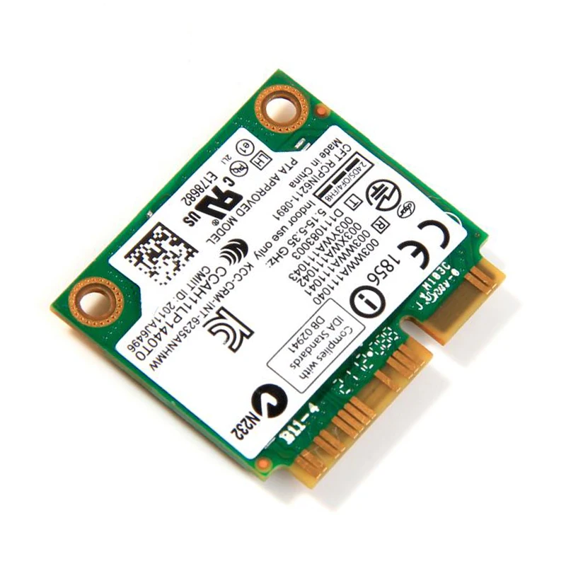 Dual Band 300Mbps Wireless Bluetooth 4.0 For 6235 6235ANHMW Half Mini PCI-E Wifi Card 802.11agn
Dual Band 300Mbps Wireless Bluetooth 4.0 For 6235 6235ANHMW Half Mini PCI-E Wifi Card 802.11agn