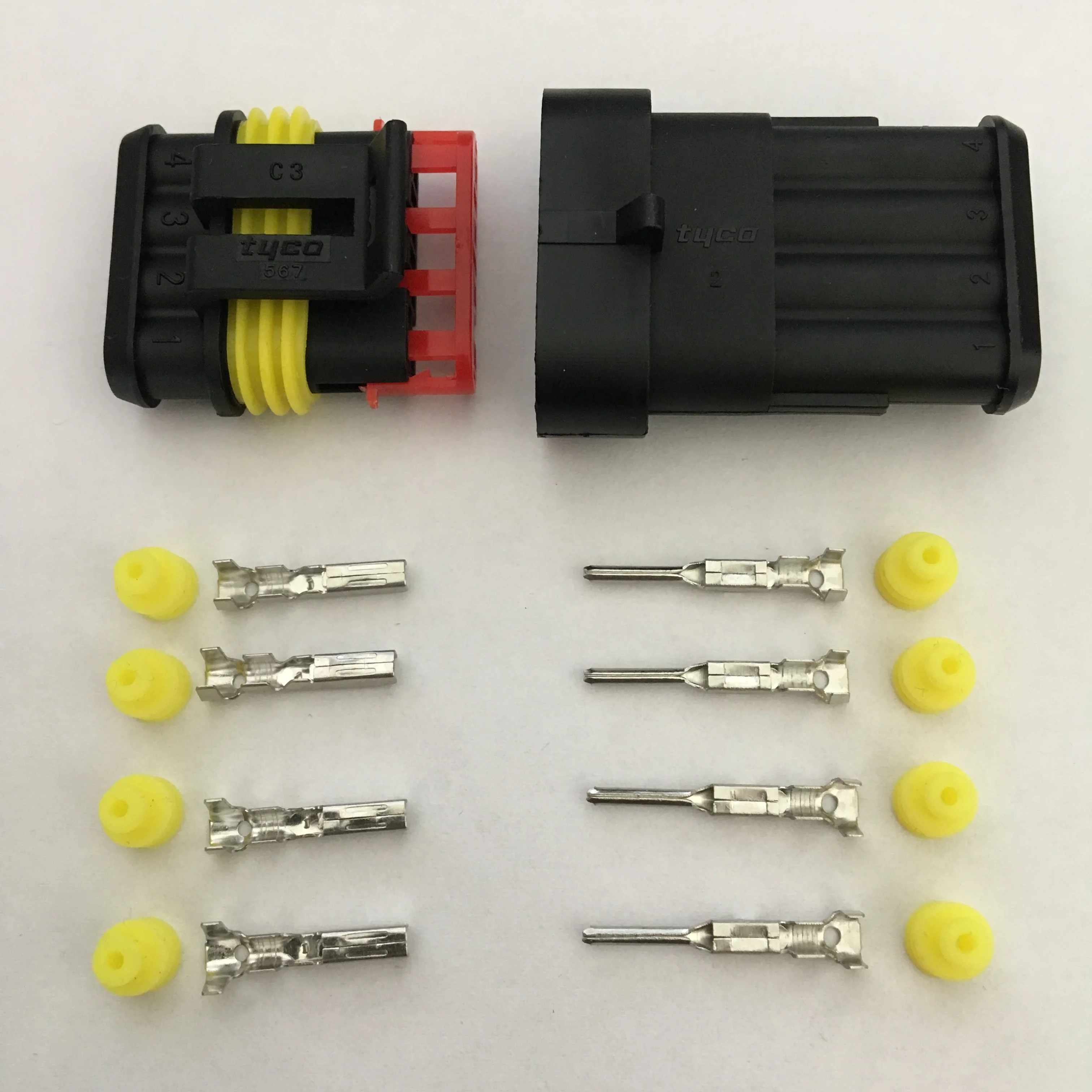 282088-1 282106-1 100 компл. 4PIN Way AMP супер уплотнение водонепроницаемый Электрический проводной разъем штекер для автомобиля водонепроницаемый разъем
282088-1 282106-1 100 компл. 4PIN Way AMP супер уплотнение водонепроницаемый Электрический проводной разъем штекер для автомобиля водонепроницаемый разъем