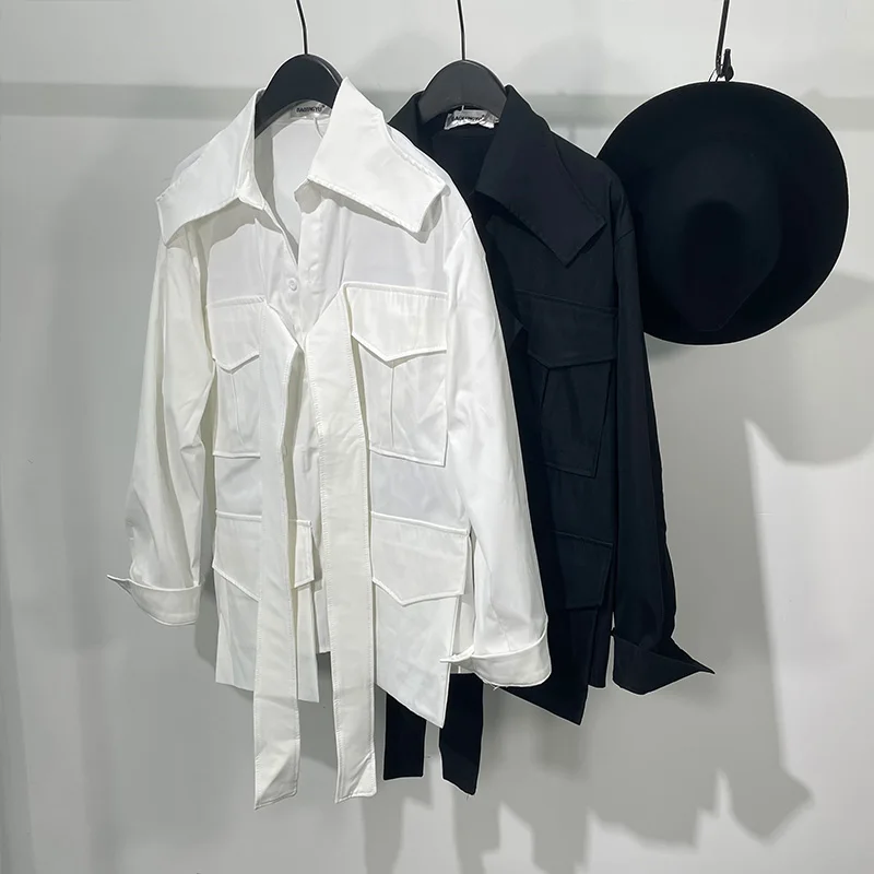 Fashion Men's Multi Pocket Solid Color Work Clothes Long Sleeved Shirt Spring And Autumn Trend Functional Personalized Loose Top
Fashion Men's Multi Pocket Solid Color Work Clothes Long Sleeved Shirt Spring And Autumn Trend Functional Personalized Loose Top
