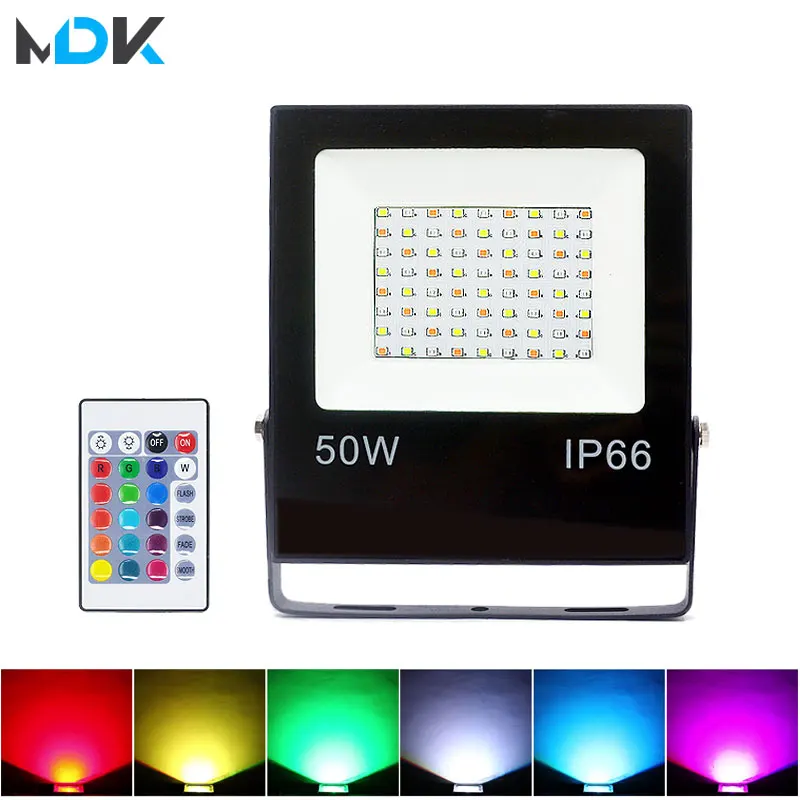 RGB LED Flood Light Outdoor Spotlight 50W 30W Floodlight 16 Colors Reflector Lamp Waterproof IP66 Garden lighting
RGB LED Flood Light Outdoor Spotlight 50W 30W Floodlight 16 Colors Reflector Lamp Waterproof IP66 Garden lighting