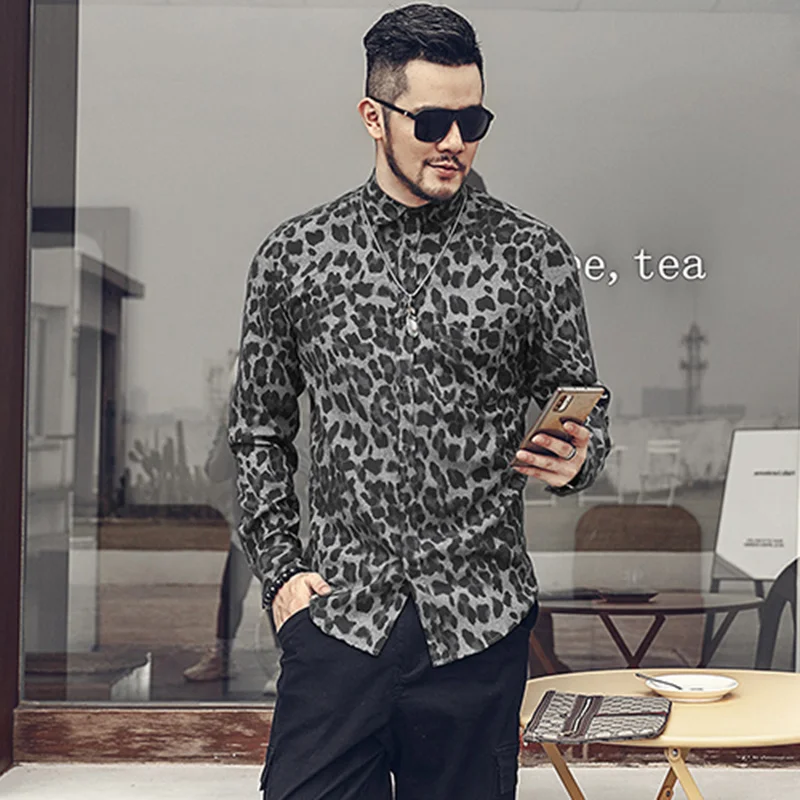 New Spring Men Leopard Printed Shirts Slim Casual Vintage Printing Shirts High Street Thin Square Collar Cotton Tops S-2XL
New Spring Men Leopard Printed Shirts Slim Casual Vintage Printing Shirts High Street Thin Square Collar Cotton Tops S-2XL
