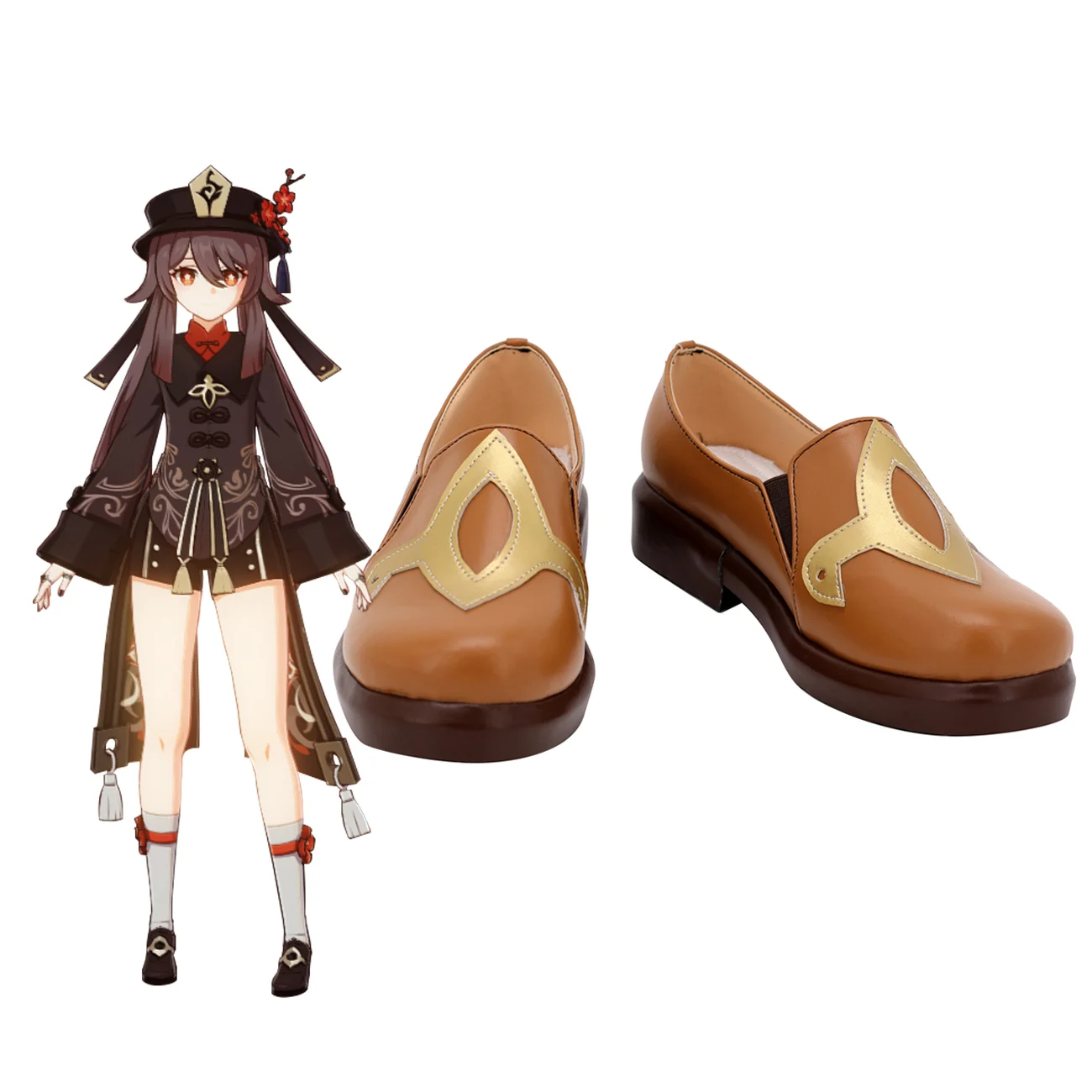 Genshin Impact Hu Tao Cosplay Shoes Hu Tao Customized Brown Boots Cosplay for Unisex
Genshin Impact Hu Tao Cosplay Shoes Hu Tao Customized Brown Boots Cosplay for Unisex
