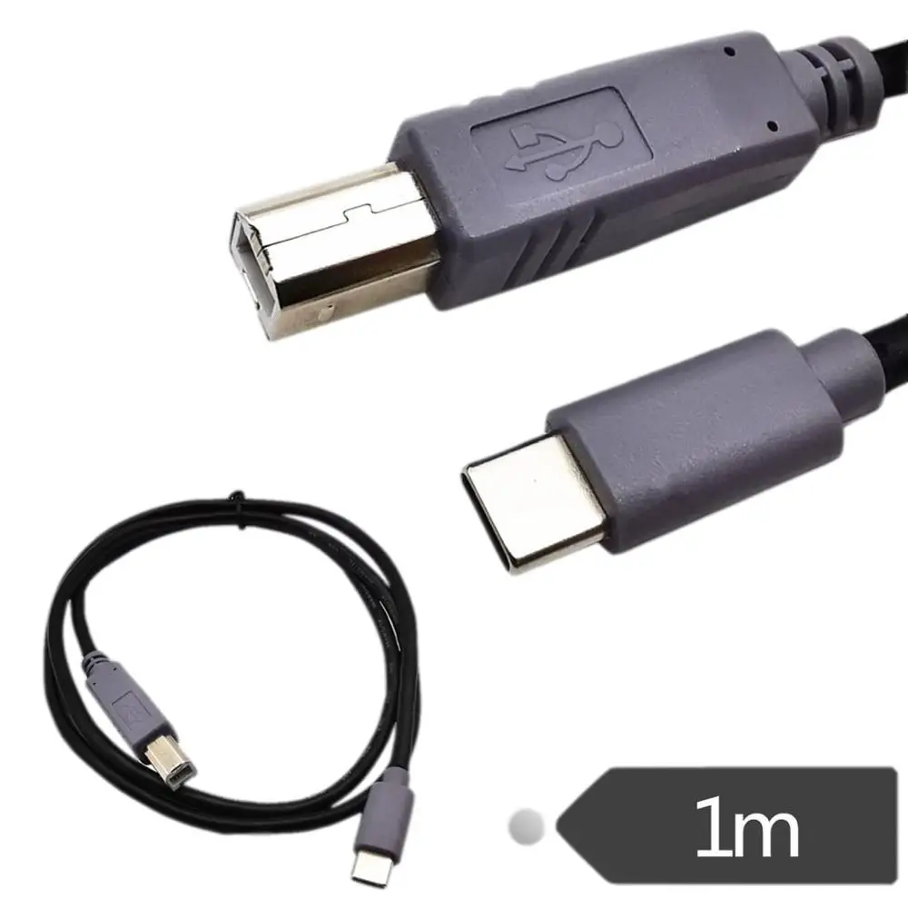1pc USB Printer 2.0 B Male to USB-C 3.1 Type C Male OTG Data CellPhone Adapter Connector Converter Cord Cable 1m
1pc USB Printer 2.0 B Male to USB-C 3.1 Type C Male OTG Data CellPhone Adapter Connector Converter Cord Cable 1m