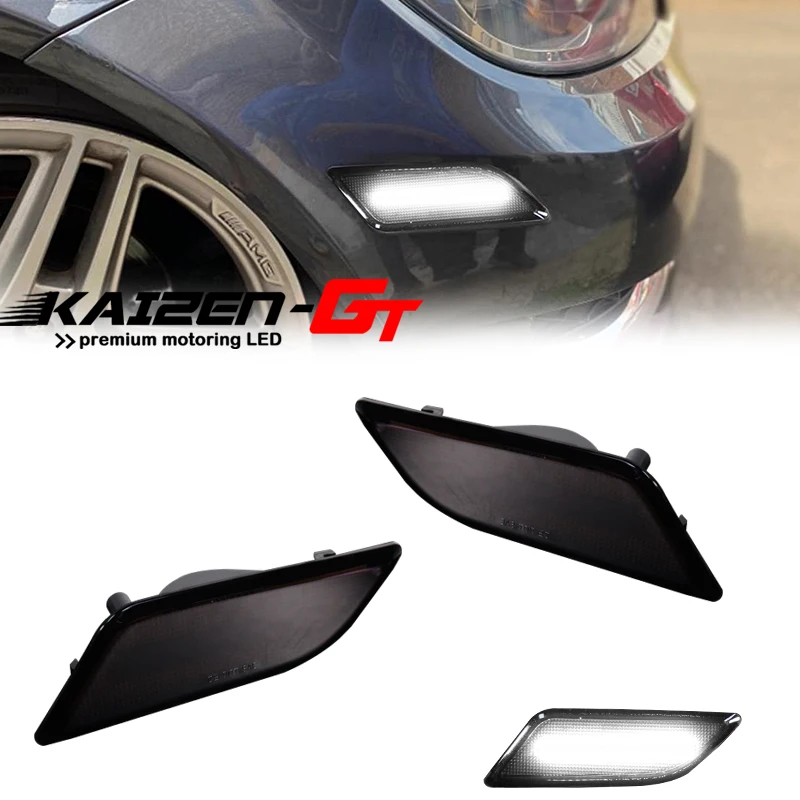 Smoked Lens Amber / White LED Front Side Marker Indicator Lights For 2012-2014 Mercedes Benz W204 LCI C250 C300 C350 Sedan/Coupe
Smoked Lens Amber / White LED Front Side Marker Indicator Lights For 2012-2014 Mercedes Benz W204 LCI C250 C300 C350 Sedan/Coupe