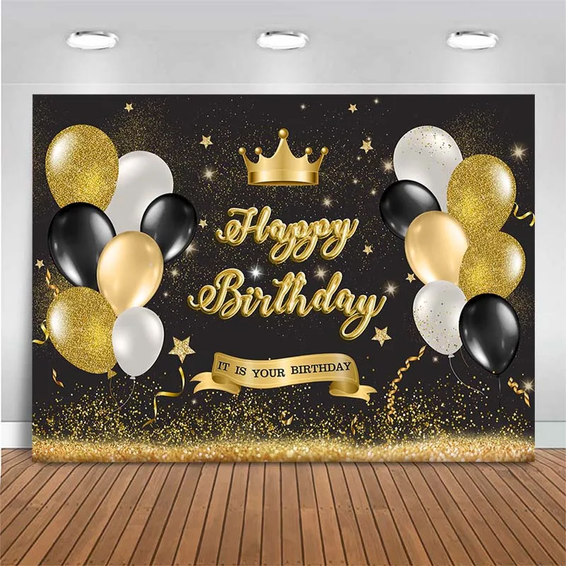 Happy Birthday Backdrop Gold Crown Balloons Glitter Photography Backdrop It Is Your Birthday Photo Background For Photo Studio
Happy Birthday Backdrop Gold Crown Balloons Glitter Photography Backdrop It Is Your Birthday Photo Background For Photo Studio
