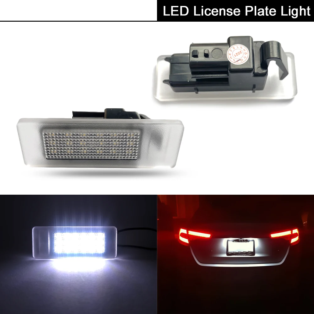2Pcs High Brightness White LED License Plate Light Number Plate Lamp For Nissan Leaf Infiniti Q50 Dacia Duster II Renault Megane
2Pcs High Brightness White LED License Plate Light Number Plate Lamp For Nissan Leaf Infiniti Q50 Dacia Duster II Renault Megane