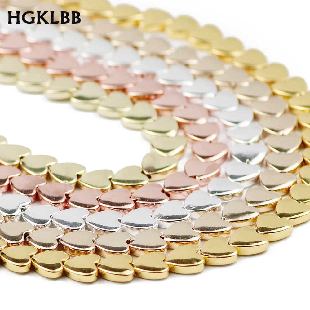 8mm Gold Color Silver Plated Love Heart Shape Natural Hematite Stone Spacer Loose Beads For Jewelry Making Diy Bracelet Necklace
8mm Gold Color Silver Plated Love Heart Shape Natural Hematite Stone Spacer Loose Beads For Jewelry Making Diy Bracelet Necklace