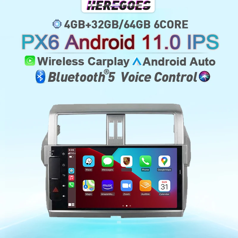 Автомобильный мультимедийный плеер Carplay, 2Din, Android 11,0, для Toyota Prado LC150 150 Land Cruiser 2013-2017, GPS-навигация, радио 128 ГБ RDS
Автомобильный мультимедийный плеер Carplay, 2Din, Android 11,0, для Toyota Prado LC150 150 Land Cruiser 2013-2017, GPS-навигация, радио 128 ГБ RDS