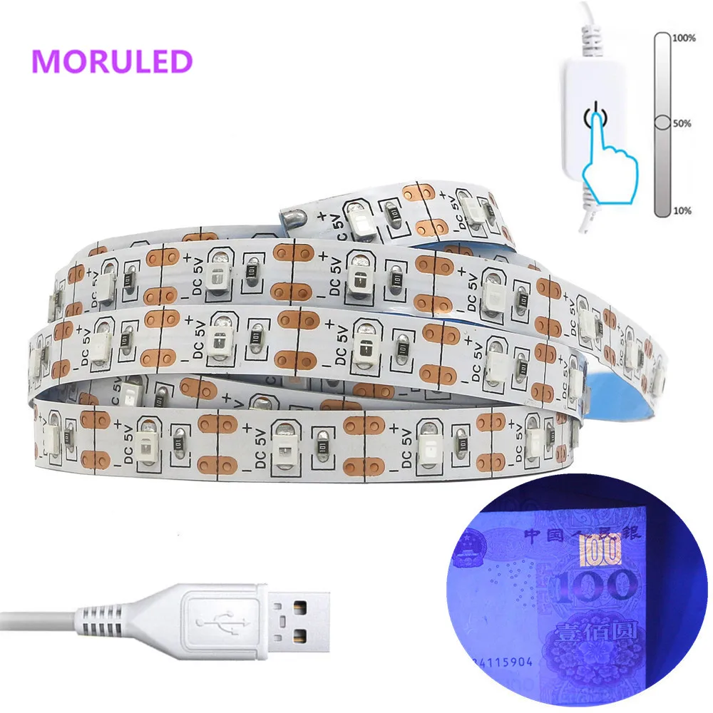 Ультрафиолетовая Светодиодная лента, 5 В, 395-2835 нм, SMD, 60 светодиодов/м, USB/батарея, IP30
Ультрафиолетовая Светодиодная лента, 5 В, 395-2835 нм, SMD, 60 светодиодов/м, USB/батарея, IP30