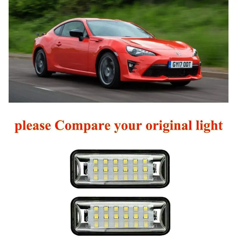 2pc Car Accessories Special Car License Plate Light Lamp For Toyota 86 GT-86 FT-86 (NC6) 2012-up canbus error free
2pc Car Accessories Special Car License Plate Light Lamp For Toyota 86 GT-86 FT-86 (NC6) 2012-up canbus error free
