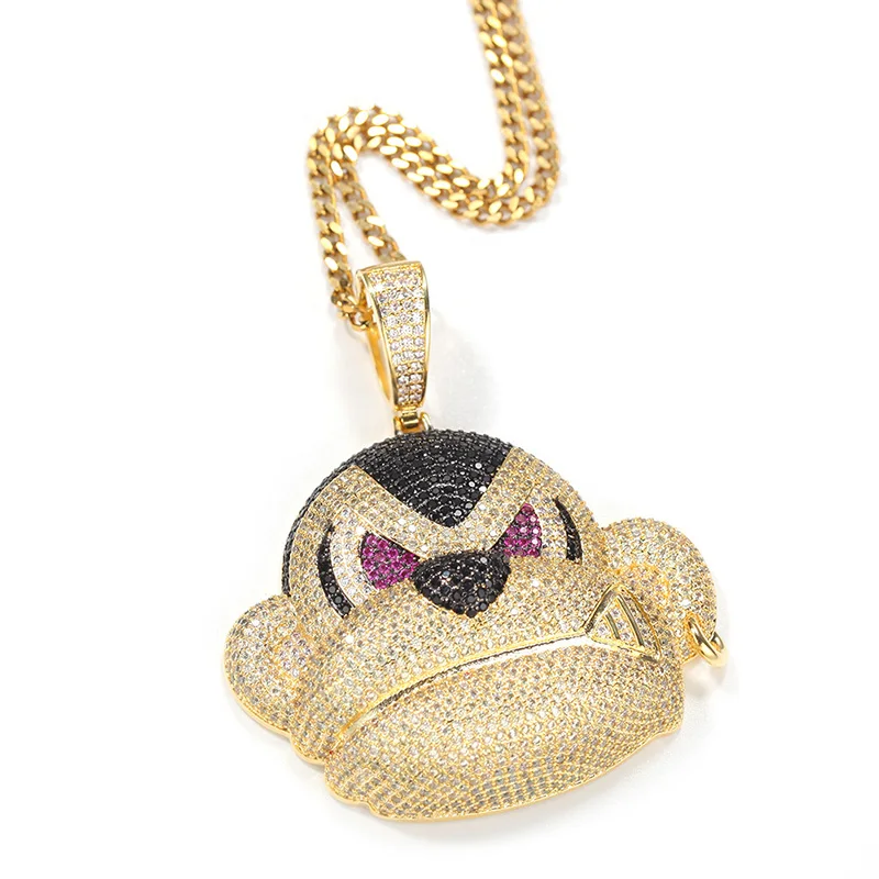Hip Hop Claw Setting AAA+ Cubic Zirconia Bling Iced Out Gorilla Animal Pendants Necklaces for Men Rapper Jewelry Drop Shipping
Hip Hop Claw Setting AAA+ Cubic Zirconia Bling Iced Out Gorilla Animal Pendants Necklaces for Men Rapper Jewelry Drop Shipping
