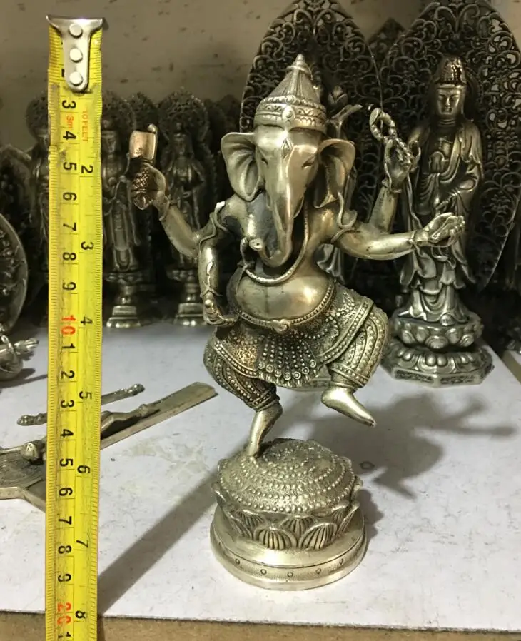 Many Shapes of The Free Shipping Tantric Elephant of Tibetan Buddhism Ganesha, the God of Wealth Tibet Silver Statue 15~20cm
Many Shapes of The Free Shipping Tantric Elephant of Tibetan Buddhism Ganesha, the God of Wealth Tibet Silver Statue 15~20cm