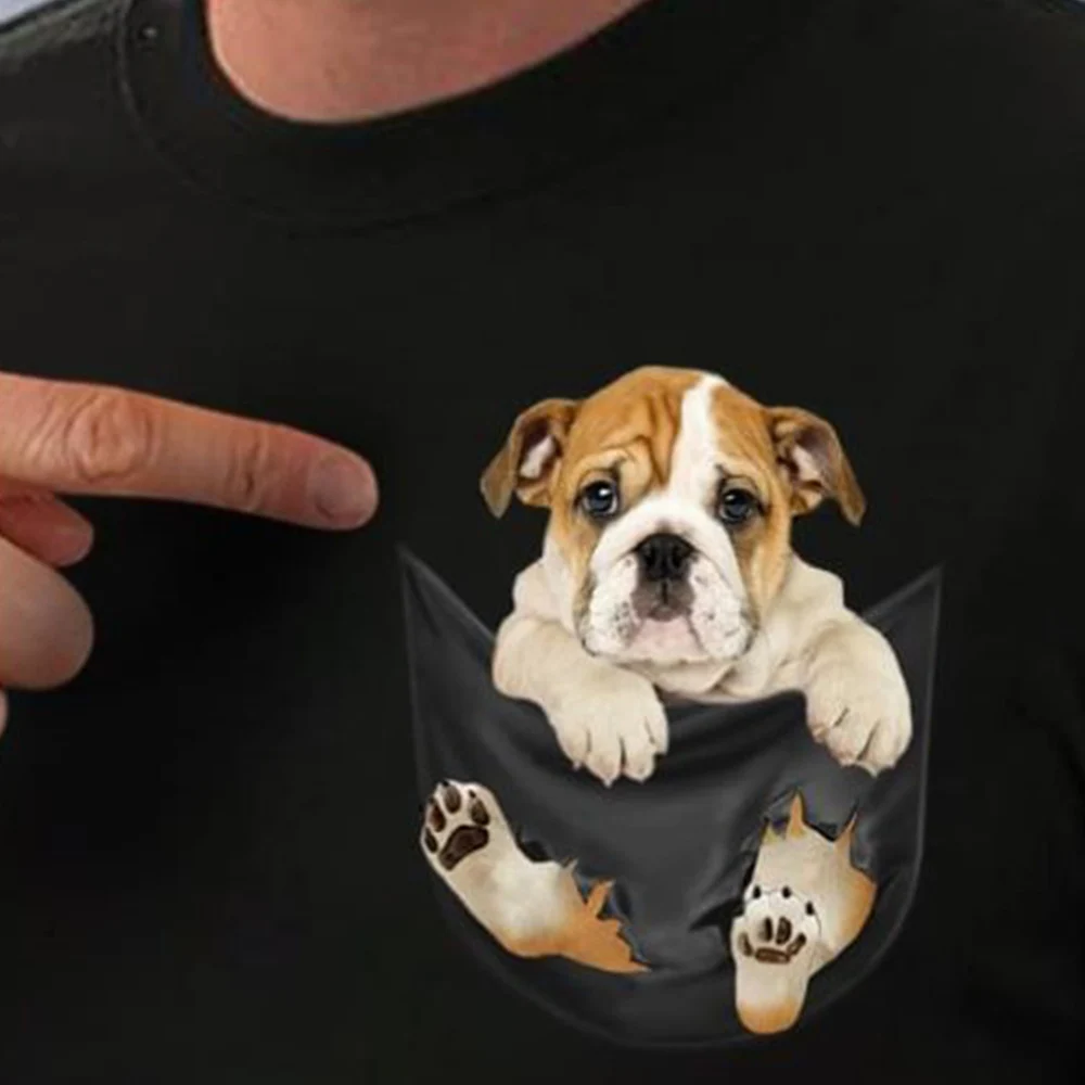 CLOOCL 100% Cotton Pocket TShirt Lovely America Bulldog Printed Tshirt Men Women Shirt Tops Funny Cotton Black Tee Drop Shipping
CLOOCL 100% Cotton Pocket TShirt Lovely America Bulldog Printed Tshirt Men Women Shirt Tops Funny Cotton Black Tee Drop Shipping