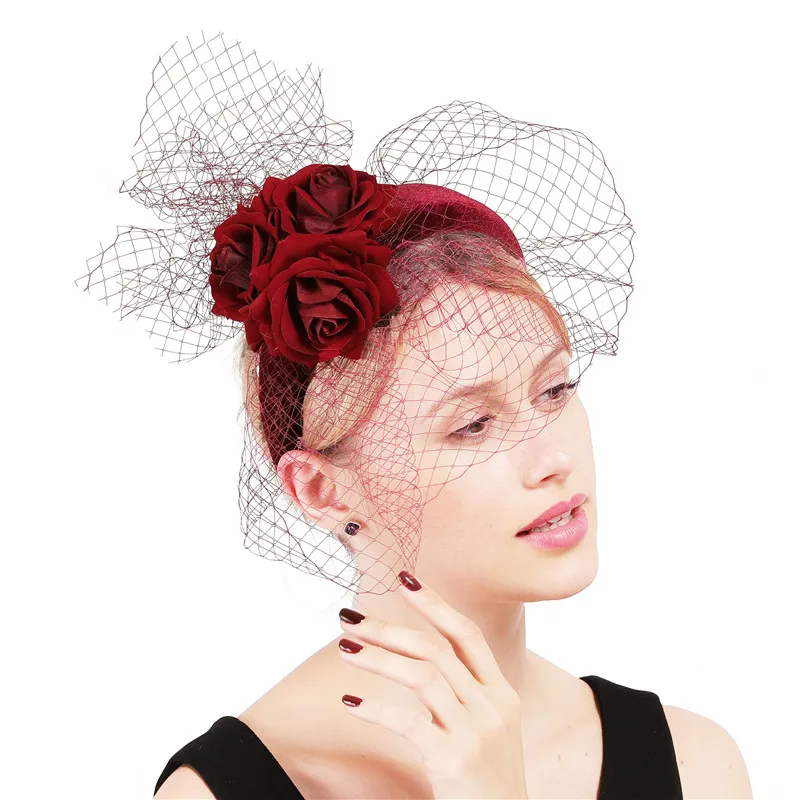 Fashion Bridal Married Mesh Hair Accessories Wedding Fascinators Elegant Women Ladies Floral Party Headwear Headbands Occasion
Fashion Bridal Married Mesh Hair Accessories Wedding Fascinators Elegant Women Ladies Floral Party Headwear Headbands Occasion