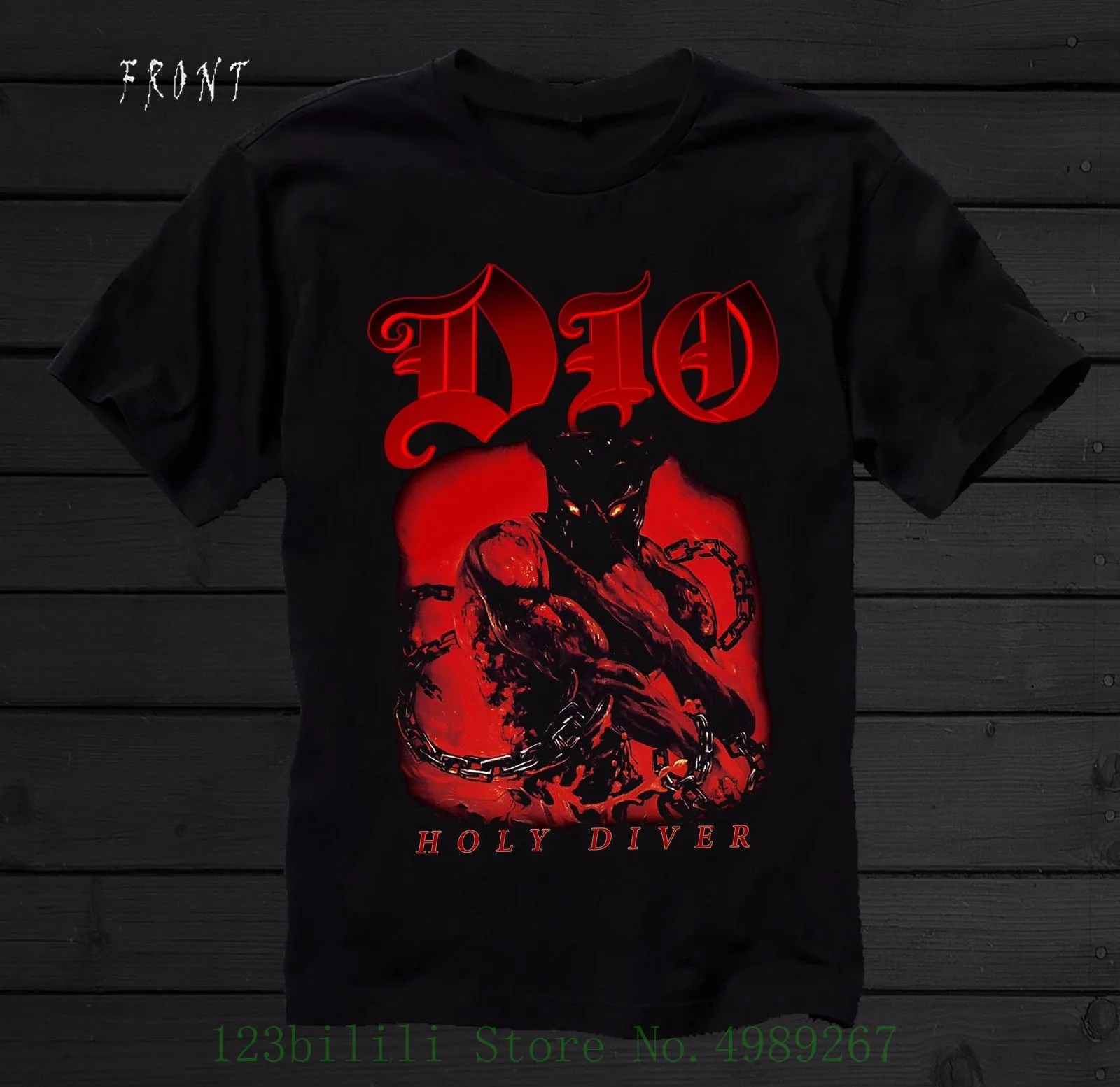 Dio Holy Diver American Heavy Metal Band Black T Shirt Sizes S To 7Xl Print T-Shirt Men Summer
Dio Holy Diver American Heavy Metal Band Black T Shirt Sizes S To 7Xl Print T-Shirt Men Summer