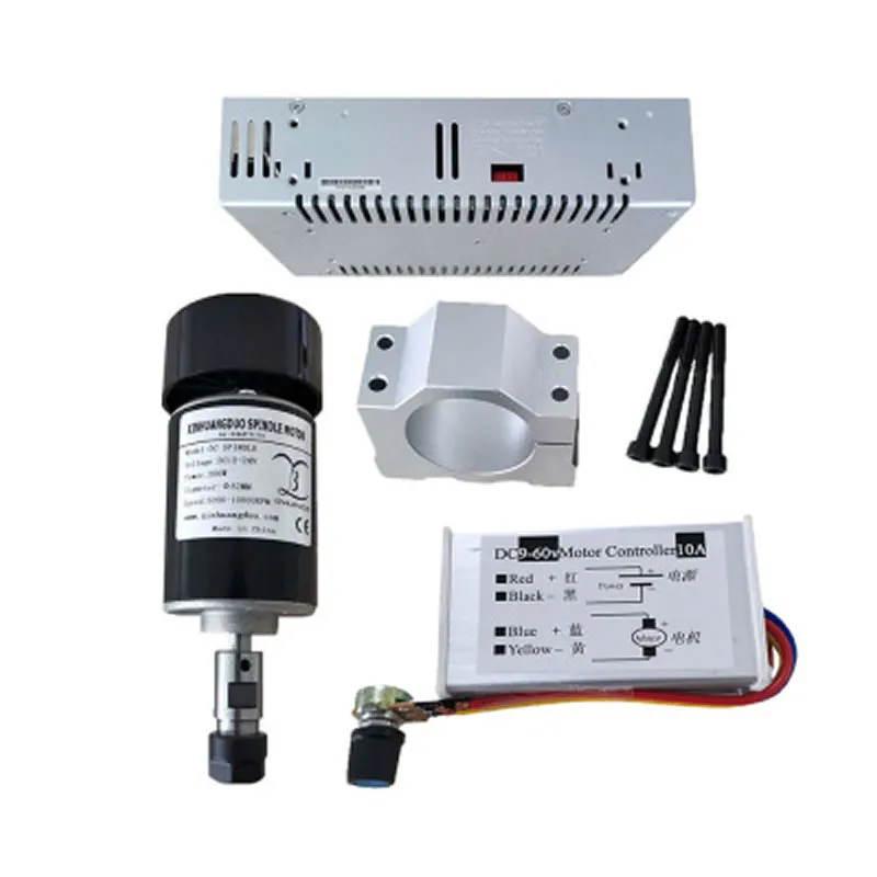 Двигатель шпинделя с воздушным охлаждением 0,2 кВт с ЧПУ 200 Вт ER11 52 мм, регулятор скорости зажима, источник питания, комплект станков с ЧПУ «сделай сам», 24 В постоянного тока, 10000 об/мин
Двигатель шпинделя с воздушным охлаждением 0,2 кВт с ЧПУ 200 Вт ER11 52 мм, регулятор скорости зажима, источник питания, комплект станков с ЧПУ «сделай сам», 24 В постоянного тока, 10000 об/мин