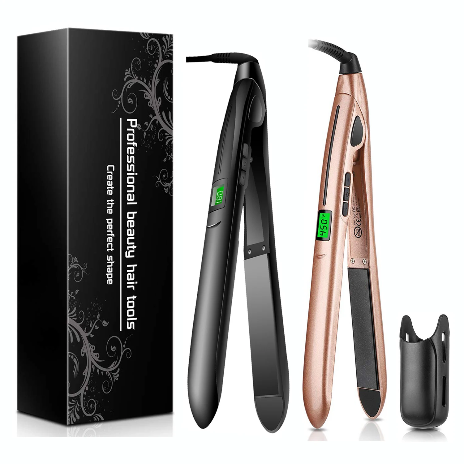 2 in 1 Hair Straightener & Curler Iron Ceramic Plate Flat Iron Led Display Hair Curler Electric Hair Straightening Styler Tools
2 in 1 Hair Straightener & Curler Iron Ceramic Plate Flat Iron Led Display Hair Curler Electric Hair Straightening Styler Tools