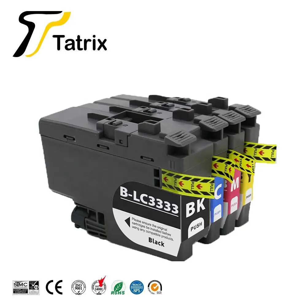 Цветной совместимый чернильный картридж Tatrix LC3333 LC3333BK для принтера Brother DCP-J1100DW/MFCJ1300DW
Цветной совместимый чернильный картридж Tatrix LC3333 LC3333BK для принтера Brother DCP-J1100DW/MFCJ1300DW